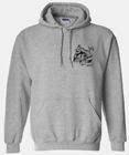 Steam Train with Caboose Embroidered Hoodie