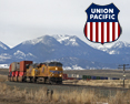 Union Pacific in the Blue Mountains Metal Sign